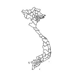 Outline Sketch Map Of Vietnam With States