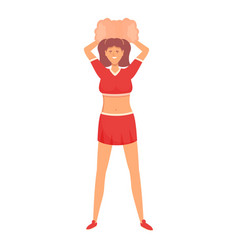 Woman Dance Girl Icon Cartoon Pom Leader