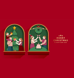 Christmas Banner Of Family Reunion