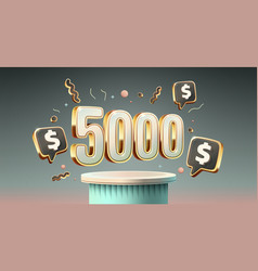 Coupon Special Voucher 5000 Dollar Check Banner