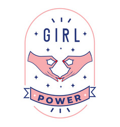 Girl Power Design Badge