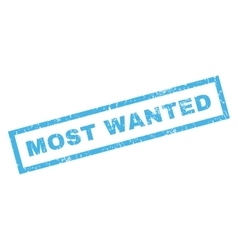 Most Wanted Rubber Stamp