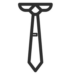 Necktie Line Icon Classic Male Business Accessory