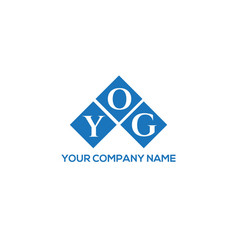 Yog Letter Logo Design On White Background