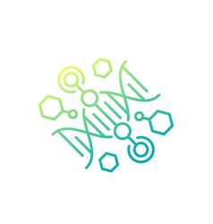 Crispr And Gene Engineering Line Icon