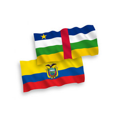 Flags Of Central African Republic And Ecuador