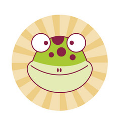 Frog Cute Cartoon Round Icon