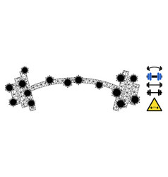 Heavy Barbell Carcass Mesh Pictograph With Covid19