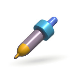 Pipette Isolated 3d Icon Soft Lilac