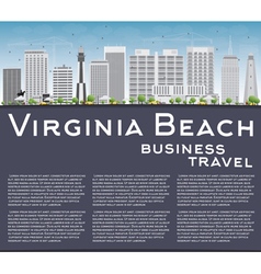 Virginia Beach Skyline With Gray Building