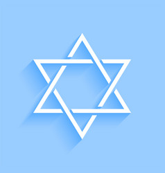 Elegant David Star Jewish Religious Background