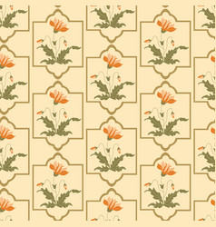 Mughal Era Floral Seamless Repeat Pattern