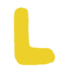 Alphabet L Letter Hand Drawn Element For Kids