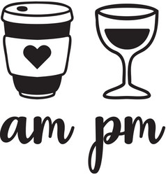 Coffee Until Wine Lettering And Quote