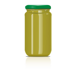 Glass Jar Green