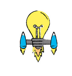 Bulb With Thrusters To Creative Idea