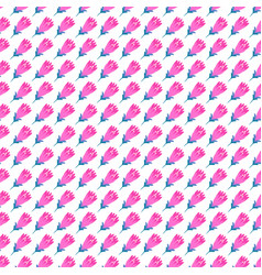 Free Pink Flowers Pattern On White Background