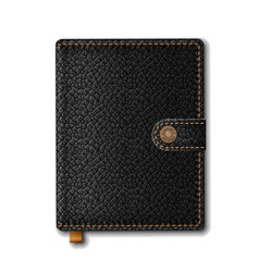 Leather Diary Book Cover Black Notebook