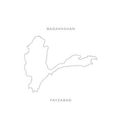 National Map Badakhshan Outline