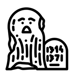 Old Ghost Line Icon