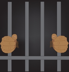 Hands Holding Prison Bars