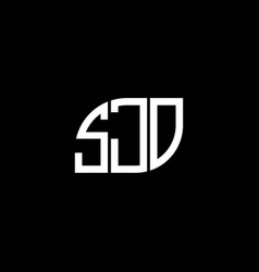 Sjo Letter Logo Design On Black Background