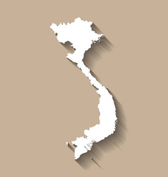 Vietnam Country Map Silhouette