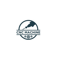 Cnc Machine Modern Technology Logo