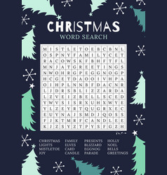 Christmas Word Search Puzzle