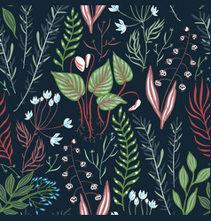 Floral Seamless Pattern With Spring Blooms