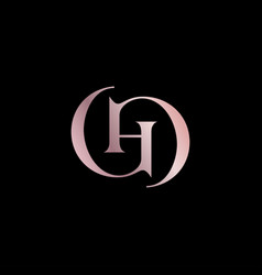 Gh Luxury Monogram Minimalist Logo Design