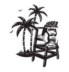 Lifeguard Chair Cut Out