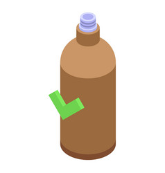 Recycle Plastic Bottle Icon Isometric Eco