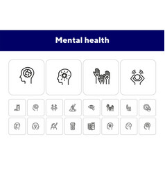 Mental Health Icon Set