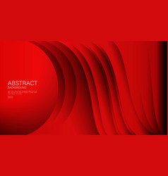 Red Abstract Background Wave Geometric