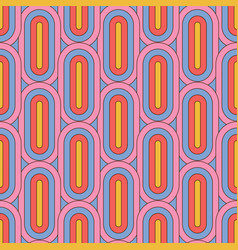 70 S Groovy Geometric Retro Seamless Pattern 60s