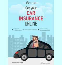 Flyer Design Of Get Your Car Insurance Online