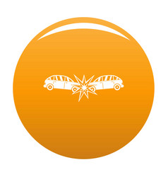 Head Collision Icon Orange