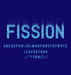 Split Mosaic Pixel Font Fission Typeface Or Type