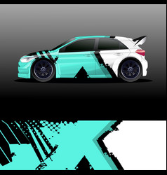 Rally Car Decal Graphic Wrap