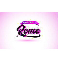 Rome Welcome To Creative Text Handwritten Font