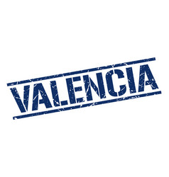 Valencia Blue Square Stamp