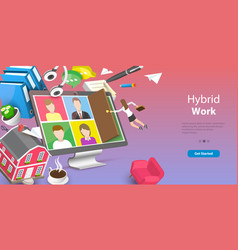 3d Conceptual Of Hybrid Job