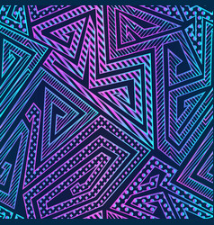 Bright neon geometric seamless texture Royalty Free Vector