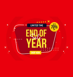 End Of Year Sale Banner Template Design