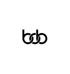 Letters Bob Monogram Logo Design