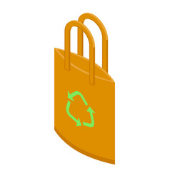 Recycle Bag Icon Isometric Eco Energy