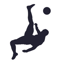 Soccer Player Kicking Silhouette 3