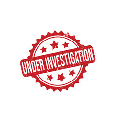 Under Investigation Rubber Stamp Seal