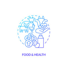 Food And Health Blue Gradient Concept Icon